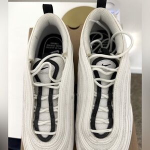 Nike air max 97, white with black detailing, reflective in the dark,comfortable